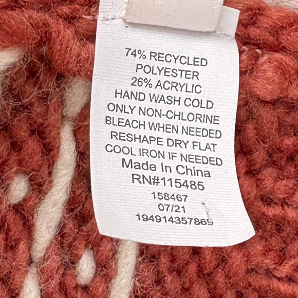 LC Lauren Conrad Birdseye Knit Cowl Scarf In Withered Rose O/S - Picture 3 of 9